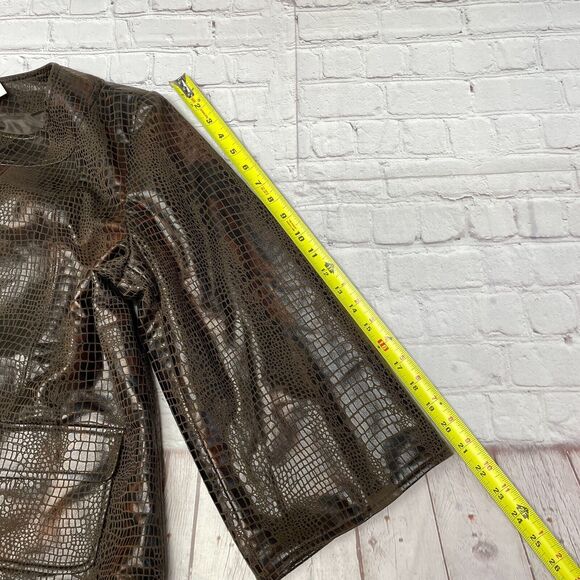 Susan Graver Women Full Zip Brown Jacket Size XL X-Large B334 -25 - Picture 6 of 16